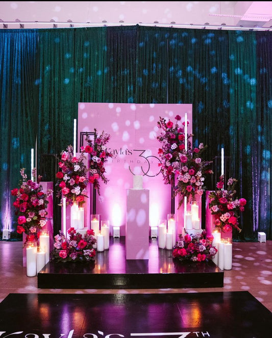 An image of a photobooth with a pink theme in a blog post on Top 5 Reasons Your Event Needs a Photo Booth